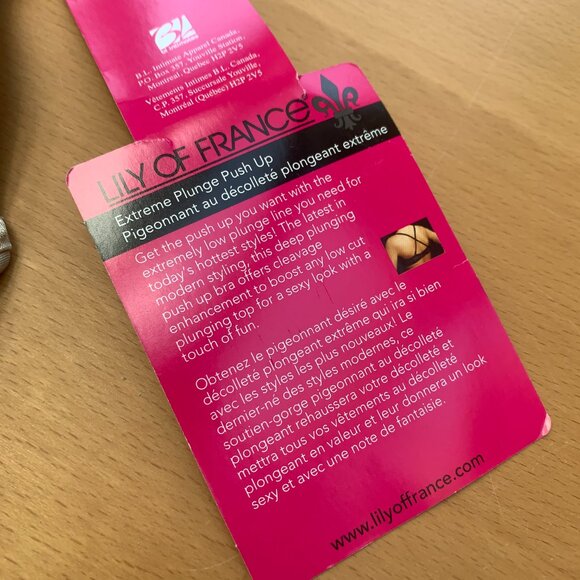 Lily of France 2-Way Convertible Push-Up Bra 38B | Beige Nude Toned NWT - Picture 4 of 7